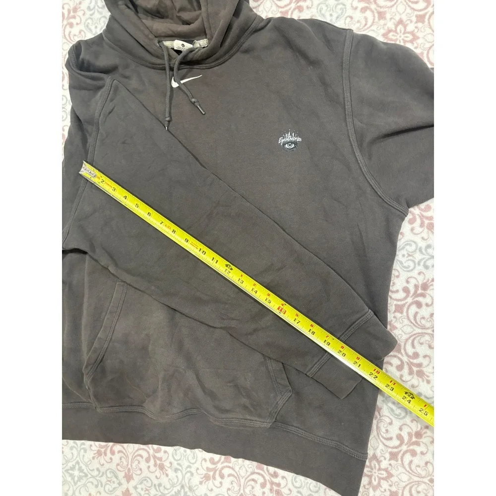 Nike custom Graphic Pullover Hoodie Charcoal Gray XL Mens Sweatshirt